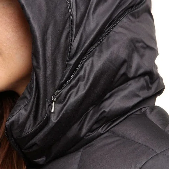 Patagonia Downtown Jacket Hooded Puffer Black Down Coat Womens Size Large H14287 - Picture 12 of 15